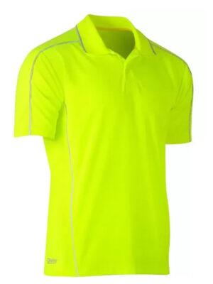 Bisley Cool Mesh Polo With Reflective Piping