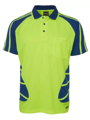 JB Hi Vis S/S Spider Polo 6HSP