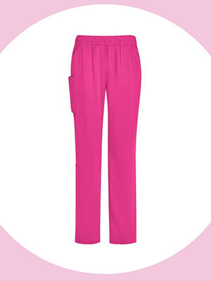 Pink scrub pants