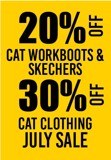 CAT Clothing and Workboots Sale